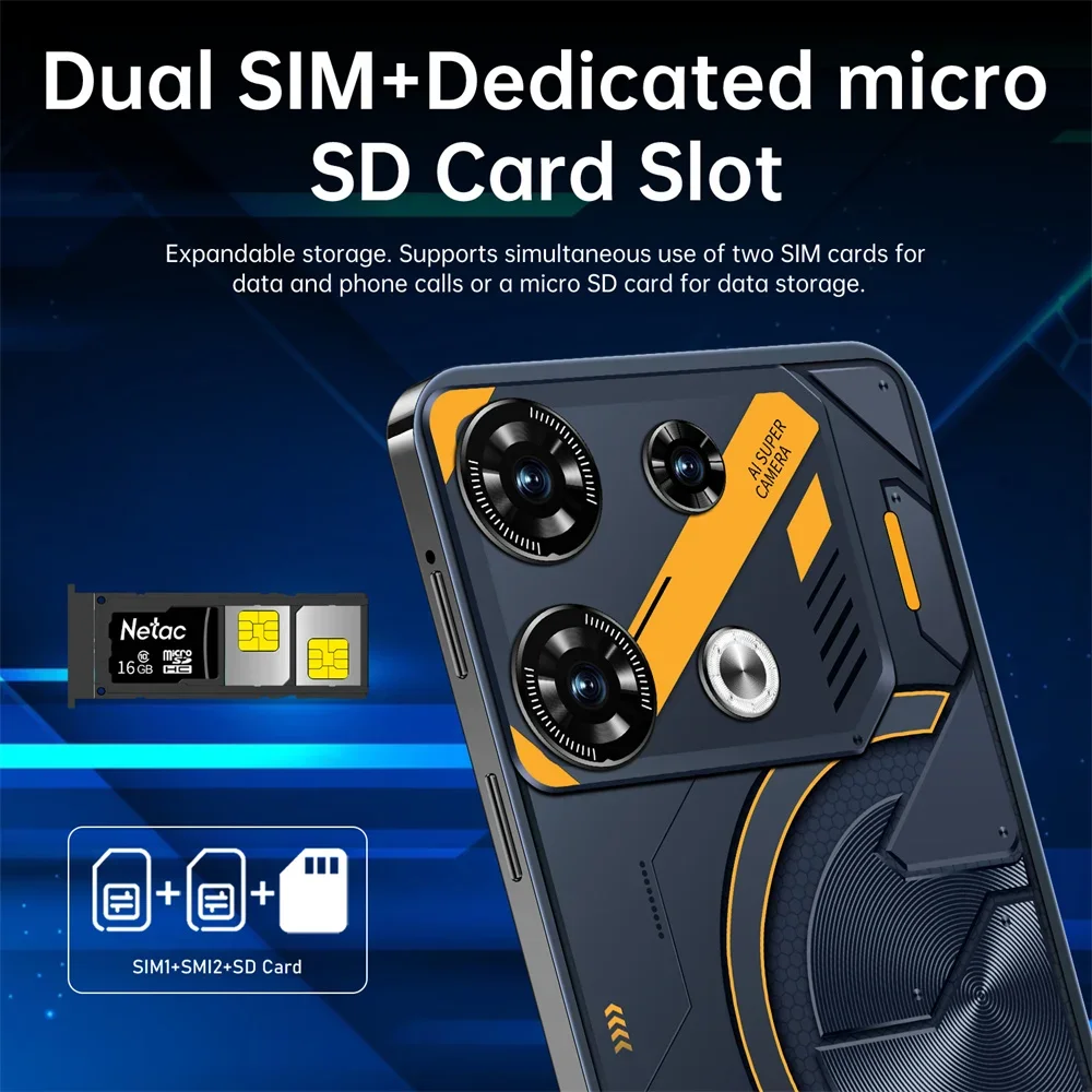 S4a86bcb1feb747d49d891da2b195ef6fO - New Original  Cell Phone GT10 Pro Smartphone 16GB+1TB Cellphones 7.3inch Face Unlocked Android 5G Dual Sim Global Version