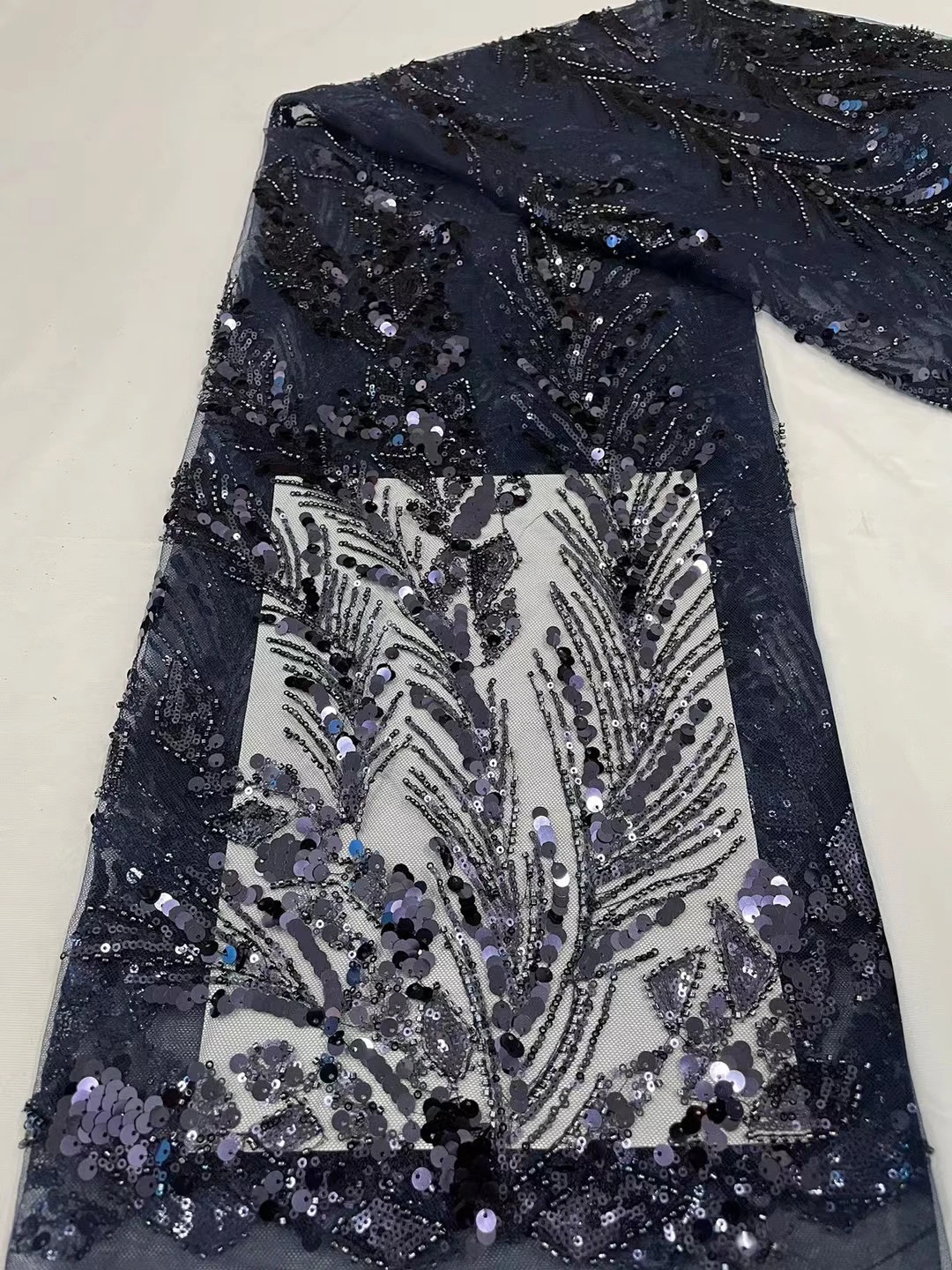 S825e725429fb4322af9aa5a182661c79G - AL630007 Hot Sale High Quality 2022 Africa Fabric Handmade in Beads & Embroidery Lace Rich Senegalese For Wedding Or Party Dress