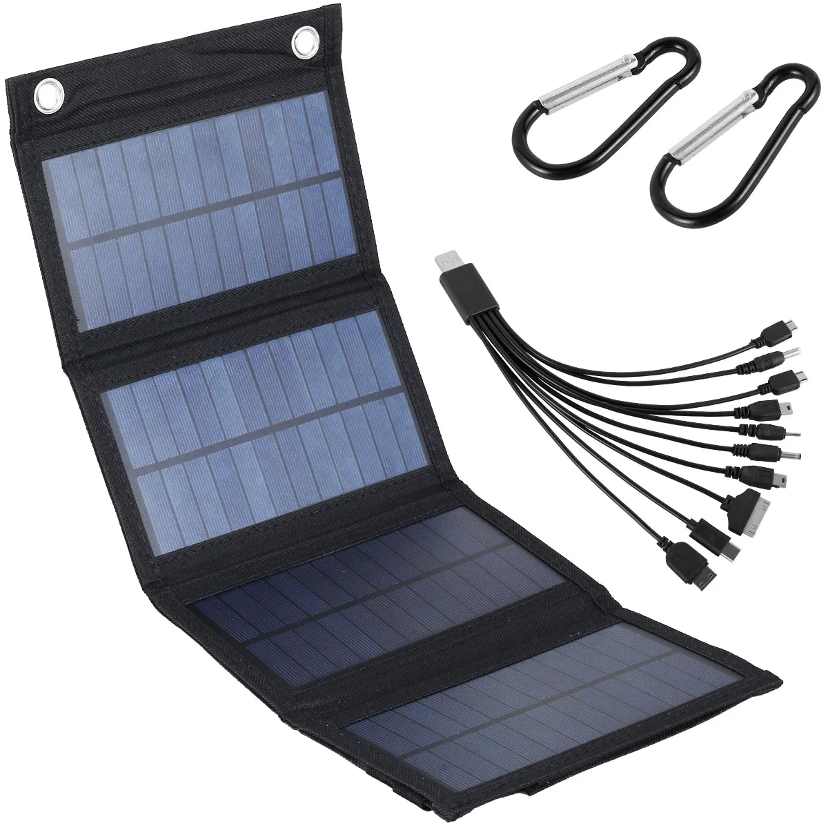 S9ee9871d6d434548af076e8595e96edbj - Solar Panel Folding Charger Portable Battery Charger for Cell Phone Outdoor Waterproof Power Bank for Camping Accessories