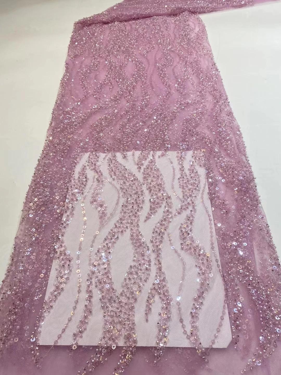 Sa826f3f07ee64b0b84514e5433c88294h - New Arrival French Africa Fabric High Quality Luxury 2022 Sequins Net Lace With Beads Rich Senegalese For Evening Or Party Dress