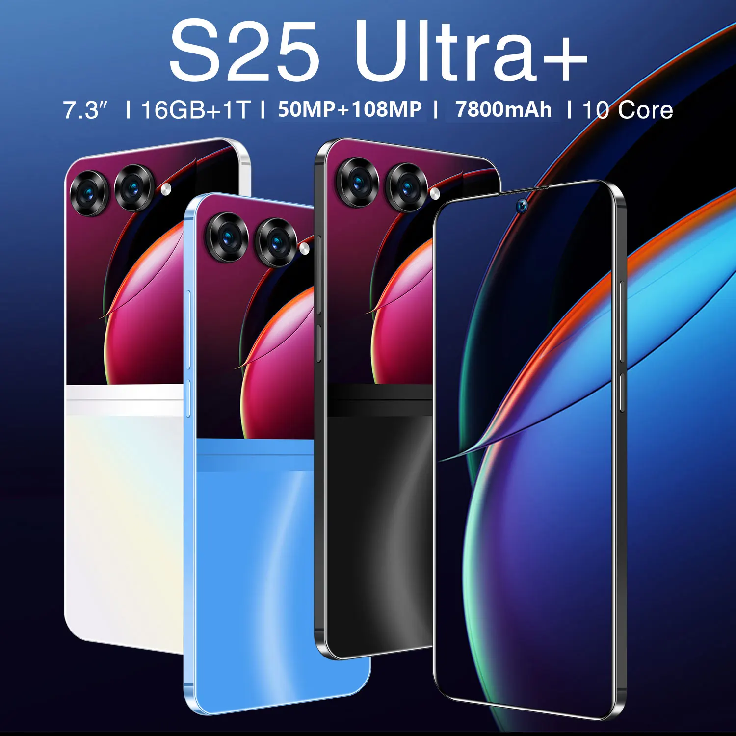 Sb7ae88d6647f4e0e86d43ce4a0b9cca47 - New S25 Ultra Smartphone 16G+1T 7800mAh 7.3 HD Original Mobile Phones Android13 Cellphone 5G Dual Sim Face Unlocked Cell Phone