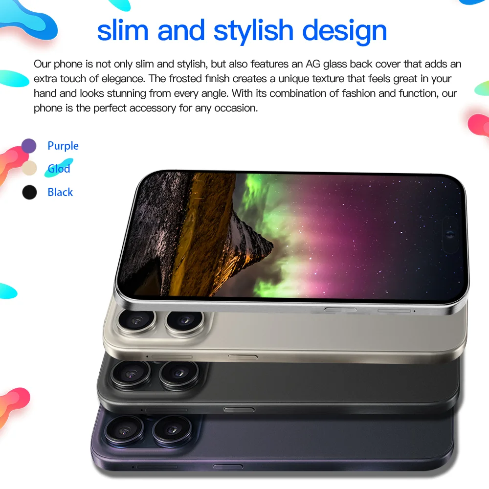 Sc9ed1b6b6fd4446093340df8093ffcfb4 - Original For Brand Smartphone 7.3 inch New XS15 ProMax Full Screen 4G 5G Cell Phone 7800mAh Mobile Phones Global Version