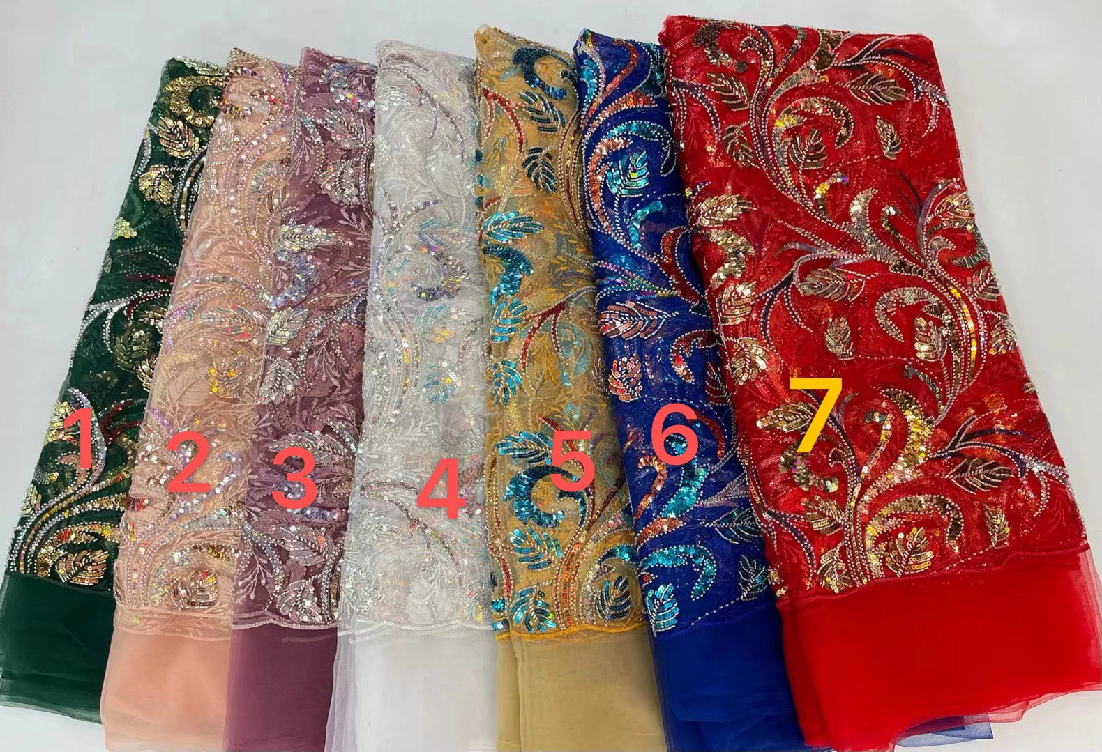 Se752492c9e9248cfa3894322d78881a7K - DXL0901 Africa Fabric High Quality 2022 Beads Net Lace With Sequins Rich Senegalese For Evening Or Party Dress