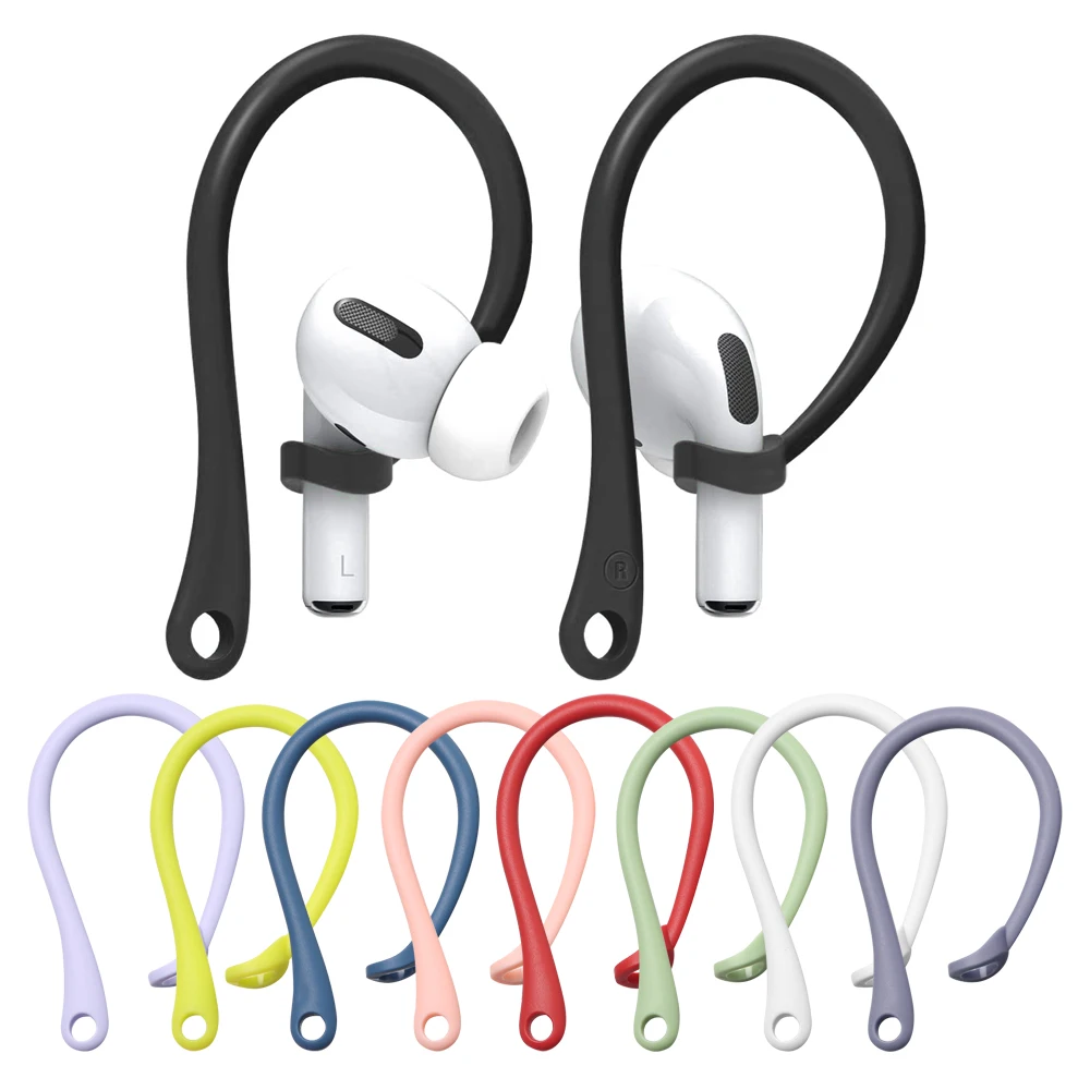 Sfcb5c373a6724048a2ce03a41fc805f5f - 2Pcs Anti-lost Earhooks for Apple AirPods 1 2 3 Pro Sports Silicone Anti-drop Ear Hook for AirPods Pro 2 Wireless Earphone Hooks