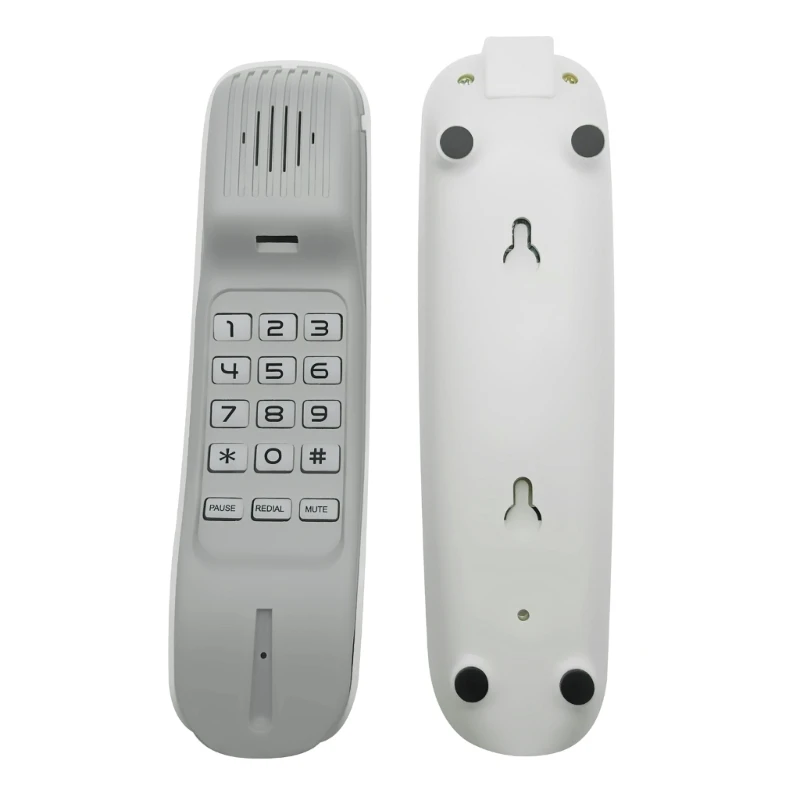 Sfeb39ad932ff4469abdd1f0f19eb20ebj - Corded Landline Phone Big Button Wall Mount Landline Phones Fixed Telephone for Office Home Hotel Bathroom