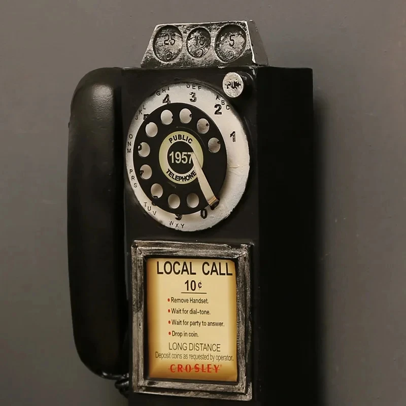 1723495871 597 Creativity Vintage Telephone Model Wall Hanging Ornaments Retro Furniture Phone Miniature Crafts Gif - Creativity Vintage Telephone Model Wall Hanging Ornaments Retro Furniture Phone Miniature Crafts Gift for Bar Home Decoration