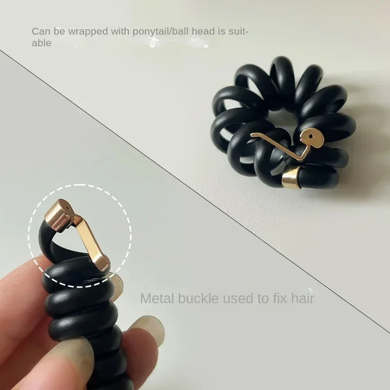 1723569792 313 Long Telephone Line Spiral Hair Bands Women Girls Fashion Elastic Rubber Band Ponytail Holder Hair A - Long Telephone Line Spiral Hair Bands Women Girls Fashion Elastic Rubber Band Ponytail Holder Hair Accessories Ornaments Rings