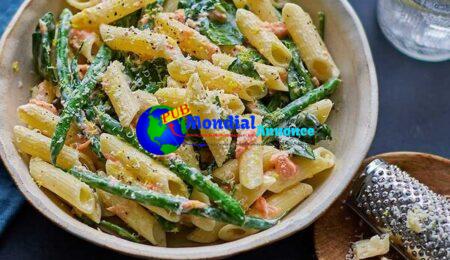 Gluten-free salmon pasta