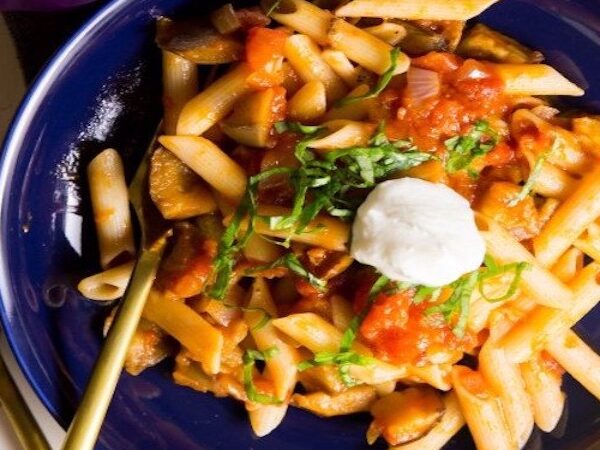 Gluten Free Roasted Eggplant Pasta