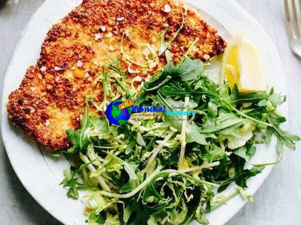 Gluten Free Rooster Cutlets with Greens