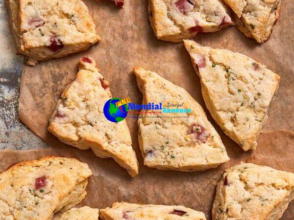 Gluten-Free Ham and Cheddar Scones