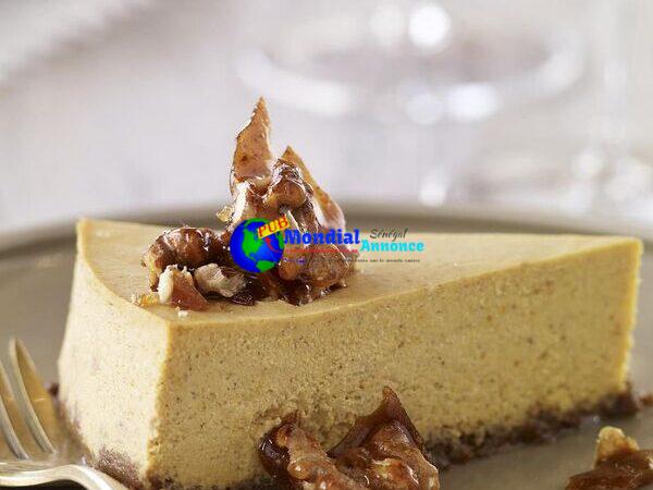 Gluten-Free Pumpkin Cheesecake with Gingersnap-Walnut Crust