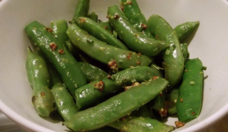 Sugar Snap Peas with Mustard and Chives