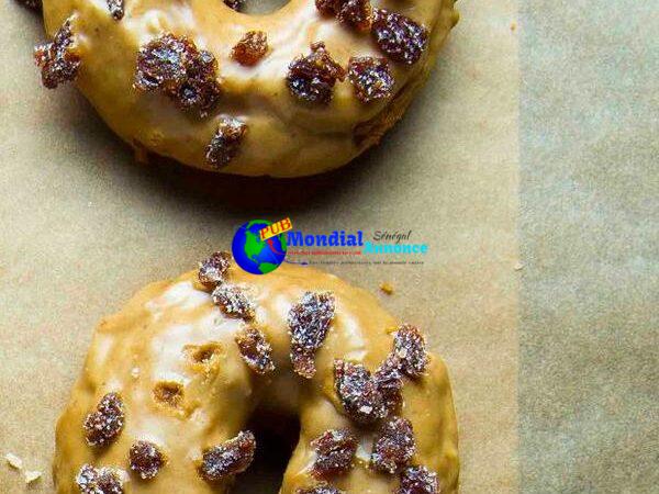 Gluten-Free Oat Extinct-Fashioned Donuts With Rum Raisin Glaze