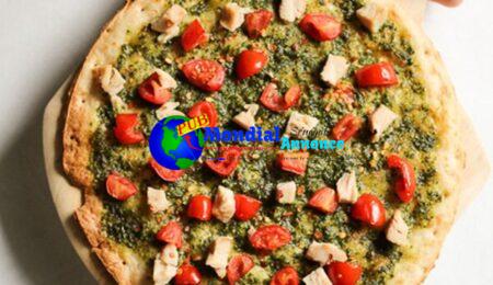 Gluten Free Rooster Pesto Pizza