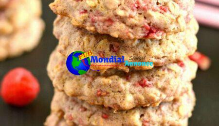 Healthy Raspberry Oatmeal Cookies