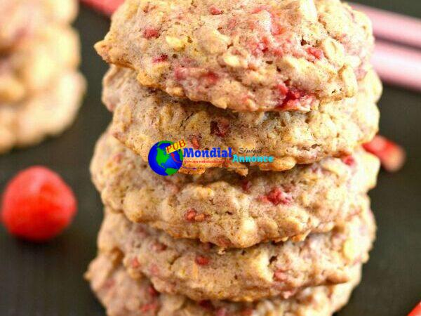 Healthy Raspberry Oatmeal Cookies