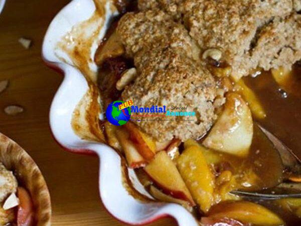 Slay Of Summer Peach Apple Cobbler (Gluten-Free & Vegan)