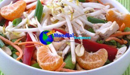 Chinese Rooster Salad with Honey Peanut Dressing