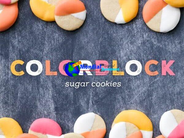 Dipped Colorblock Sugar Cookies