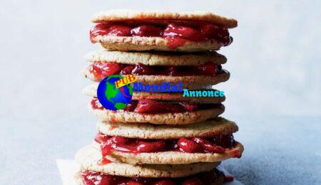 Salt-and-Pepper Sandwich Cookies with Strawberry-Lemonade Jam