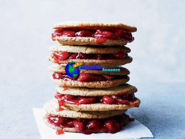 Salt-and-Pepper Sandwich Cookies with Strawberry-Lemonade Jam