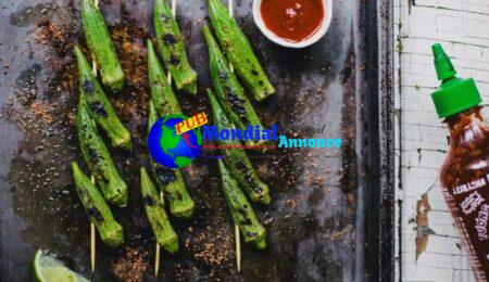 Grilled Okra with Sriracha Lime Salt