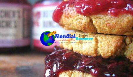 Peanut butter and jam cookie sandwiches