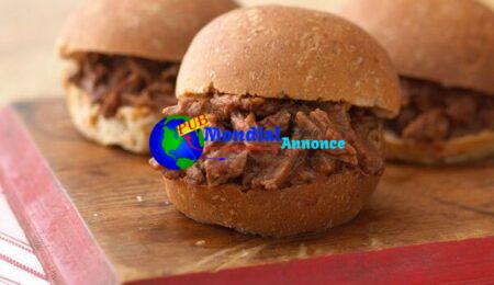 Force-Cooker Barbecue Purple meat Sandwiches