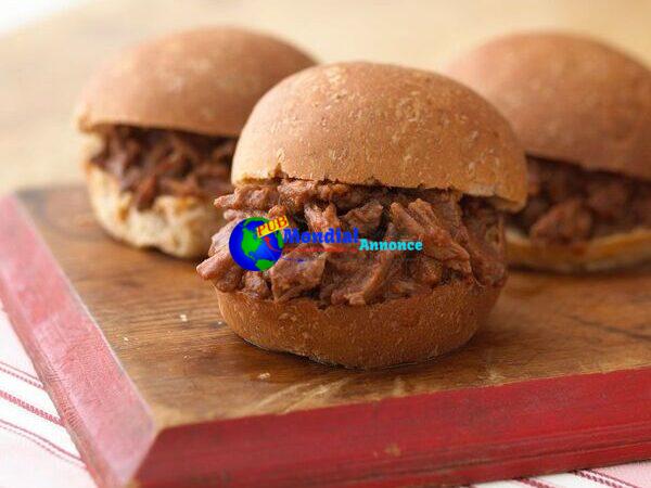 Force-Cooker Barbecue Purple meat Sandwiches