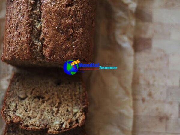 Darkish Brown Sugar Banana Bread