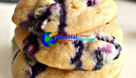 Blueberry Lemon Yogurt Breakfast Cookies