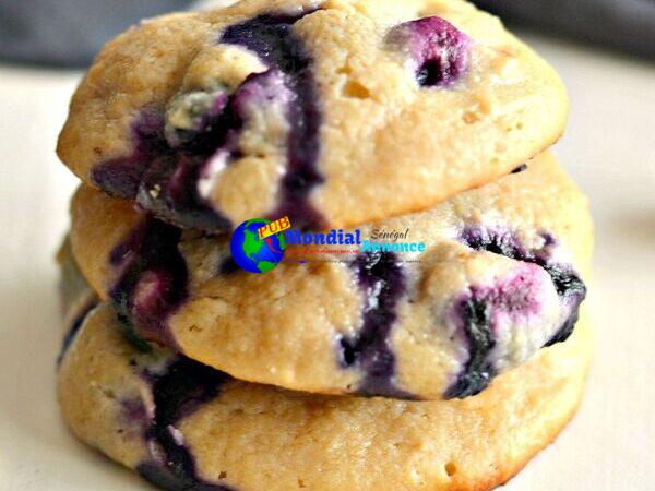 Blueberry Lemon Yogurt Breakfast Cookies