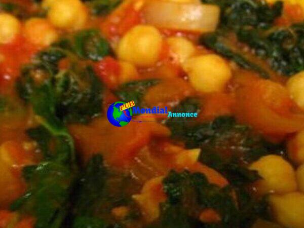 Chana Saag (vegan, gluten free)