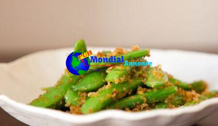 Sugar Snap Peas with Lemon-Chili Breadcrumbs