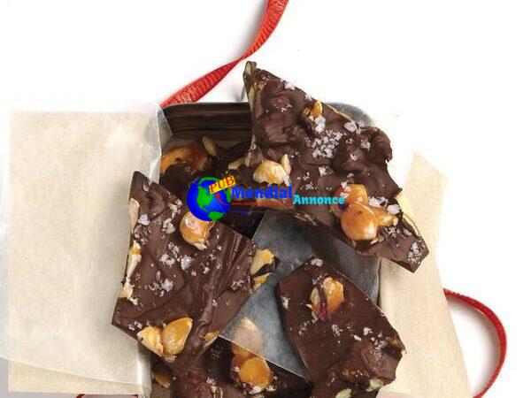 Chocolate-Almond Bark with Sea Salt