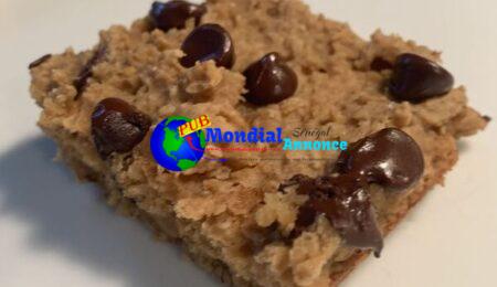 Flourless Oatmeal Chocolate Chip Blondies (vegan, gluten-free)