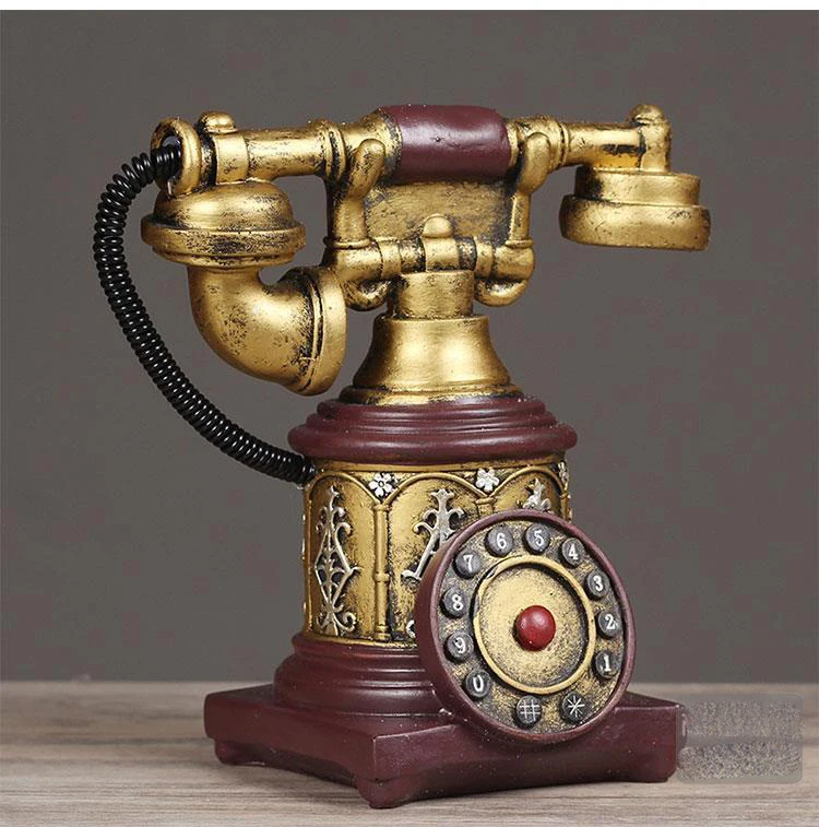 S3160f979938f4ff685d4da816231ff62x - Retro Vintage Telephone Models Clothing Stores Bars Cafes Nostalgic Style Home Decor Ornament Window Display Decoration ZE915