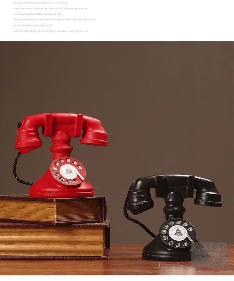 S61a81fb897d9495f97075b670f7f0c88s - Retro Vintage Telephone Models Clothing Stores Bars Cafes Nostalgic Style Home Decor Ornament Window Display Decoration ZE915