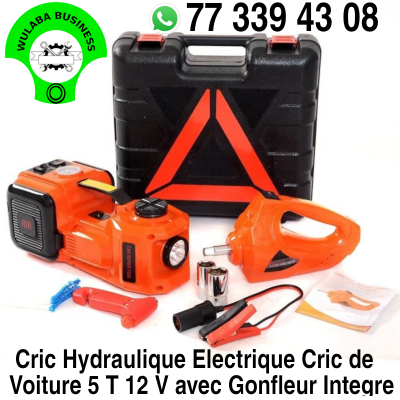 CRIC HYDRAULIQUE ELECTRIQUE 5T + COMPRESSEUR A AIR