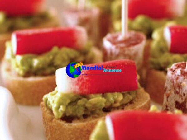 Avocado And Radish Canapés With Smoked Salt