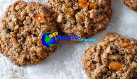 Apricot-Walnut Oat Cookies