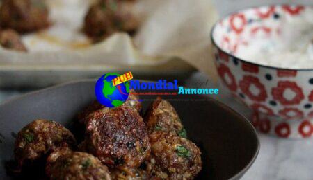 Lamb Meatballs with Yogurt Sauce