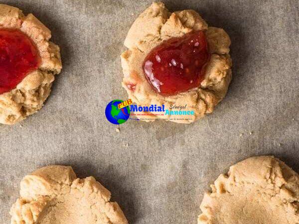 Peanut Butter and Jam Thumbprint Cookies