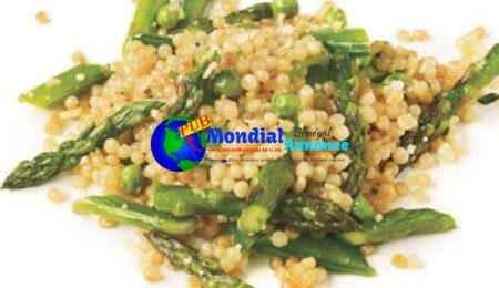 Israeli Couscous With Asparagus, Peas, And Sugar Snaps