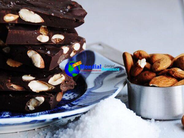 roasted almonds & sea salt chocolate bark