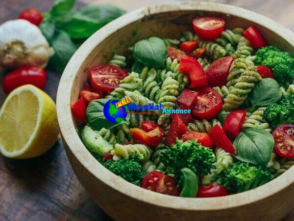 Oil-free Vegan Pesto Pasta Salad