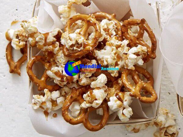 Salted Caramel and Pretzel Popcorn