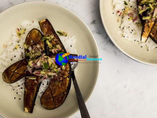 Miso glazed eggplant {soy-free, gluten-free, wheat-free}