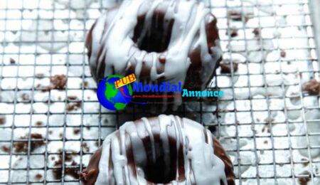 Gluten-Free Chocolate Donuts With Zebra Glaze